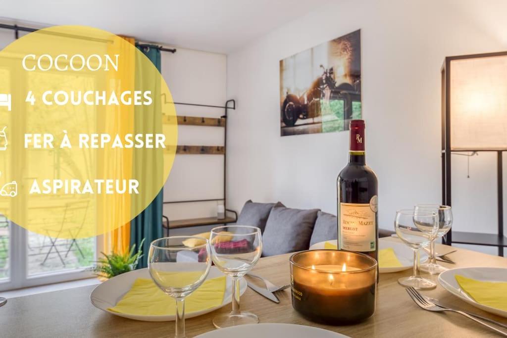 Cocoon - Jardin - Boite A Cle - Wi-Fi Apartment Baulne Luaran gambar